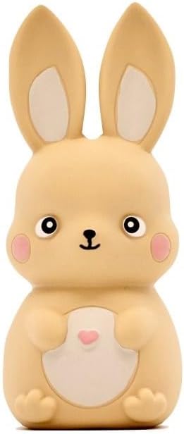 Rubber Squeaky Dog Toys, Latex Dog Squeaky Toys, Easter Bunny Dog Toy, Love Struck Bunny, Small (Beige)