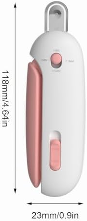 Adjustable Cat Nail Clipper to Avoid Excessive Cutting, Cat Nail Trimmer with Nail File, Pet Nail Clippers for Kitten Bunny Guinea Pig Rabbit Ferret (Pink) - Image 2