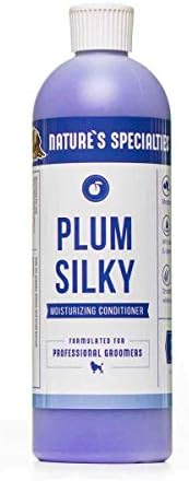 Nature's Specialties Plum Silky Dog Conditioner Concentrate for Pets, Natural Choice for Professional Groomers, Keratin and Silk Proteins, Made in USA, 16 oz by NaturesSpecialties