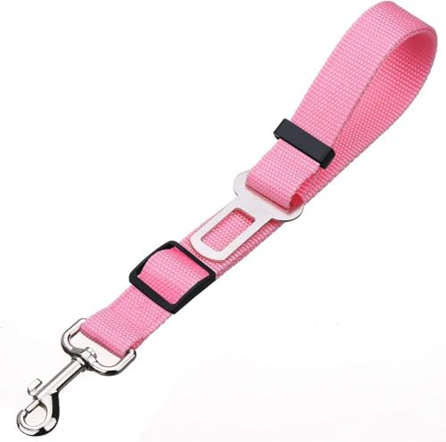 Elisel 2 Packs Adjustable Length Pet Dog Cat car seat Belt Pet seat Belt Pet Accessories for Dogs Cats and Pets (Blue Pink) - Image 4