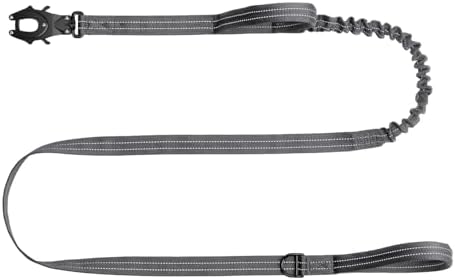 ICEFANG Tactical Dog Leash with Quick-Release Metal Clasp,Bungee-Dog Lead by ICEFANGDIRECT