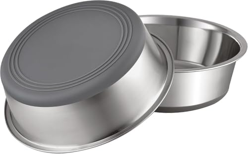 PEGGY11 Nonslip Stainless Steel Dog Bowls, 5.7 US Cup Each, 2 Pack by PEGGY11