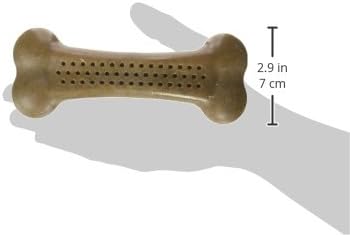 Pet Qwerks Flavorit BarkBone - Fillable Dog Bone for Moderate Chewers - Mesquite Chicken Flavor - 6.75"