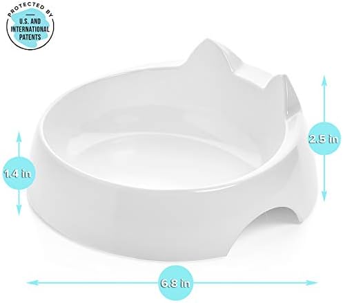 CatGuru Cat Bowls, Whisker-Friendly Cat Water Bowl, Encourages Drinking - Image 3