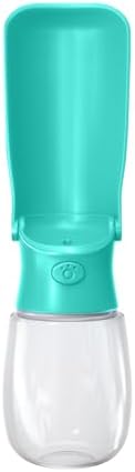 WePet Foldable Portable Dog Water Bottle Puppy Water Dispenser with Drinking Feeder, 12 OZ, High-Temperature Resistant Leak Proof for Pets Outdoor Walking, Hiking, Travel, Food Grade Plastic BPA Free - Image 2