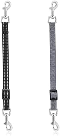 Cobee Dog Collar Clips, 2 Pcs Reflective Nylon Prong Collars Backup by Unknown