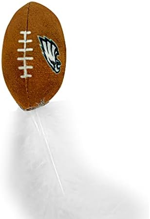BEST PLUSH CAT TOY NFL PHILADELPHIA EAGLES Complete Set of 3 piece Cat Toys filled with Fresh Catnip. Includes: 1 Helmet Cat Toy, 1 Football Cat Toy with Feathers & 1 Beer Bottle. Beautiful Team LOGOS - Image 5