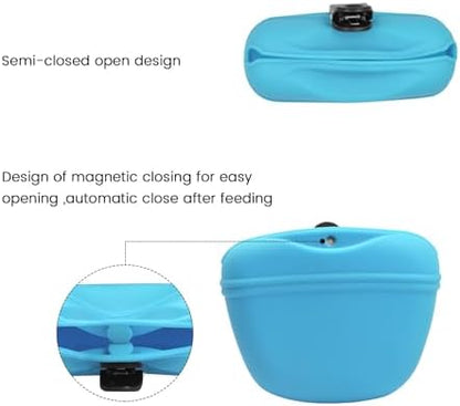 AUDWUD Silicone Dog Treat Pouch with Clicker Magnetic Closure Secure Clip - Image 3