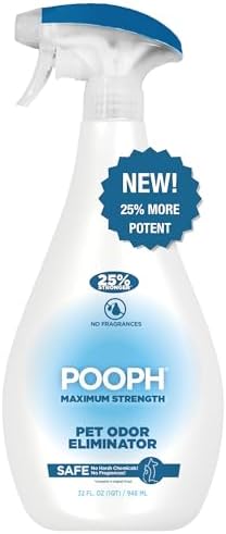 POOPH Plus Maximum Strength Pet Odor Eliminator Spray, 32 oz by Pooph