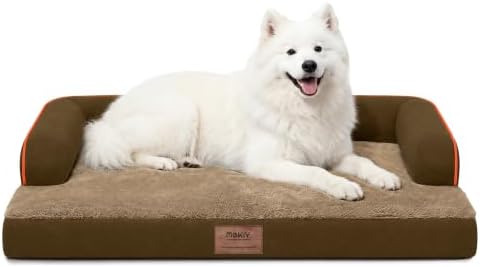 MEKIY Orthopedic XL Dog Bed with Bolster for Extra Large Size Dogs by Mekiy