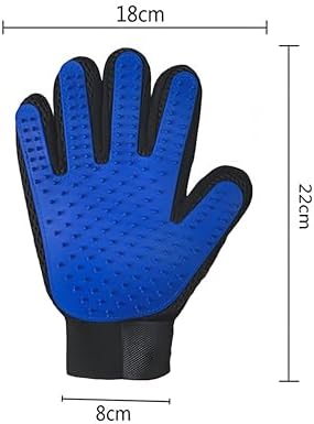 Cat & Dog Grooming Gloves for Shedding - Efficient Deshedding Pet Grooming Gloves-Upgrade Efficient Pet Hair Remover Gloves(1 Pair) (Blue) - Image 2