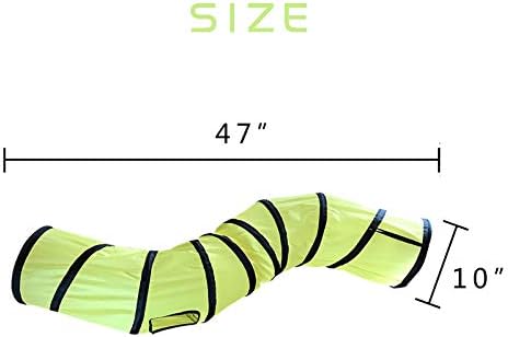 iCAGY Cat Tunnel Toys for Indoor Cats Kittens Rabbits, Pet Toy Play Tunnels - Image 4