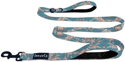 ShawnCo Dream Walk Dog Leash (Freckle's Garden,M/L 6FT w/ 2 Handles) by SHAWNCO