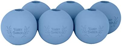 Harry Barker Natural Rubber Dog Fetch Balls, Durable High-Bounce Interactive Toy with Safety Air Vent, Treat-Stuffable Rubber Balls for Dogs, 2.5 Inch, 6-Pack - Image 2