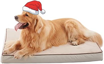 Orthopedic Memory Foam Dog Bed, Cooling Dog Beds for Medium/Large Dogs -Waterproof Pet Bed for Crate with Removable Washable Cover, L(35inch,65Lbs) by ABETTERLIFEWITHPET