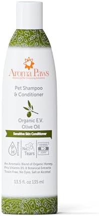 Ultra Sensitive Skin Formula - Aroma Paws Shampoo & Conditioner in One (Olive Oil- Fragrance Free) Paraben & Sulfate Free, Gentle & Effective Dog Wash - Image 3