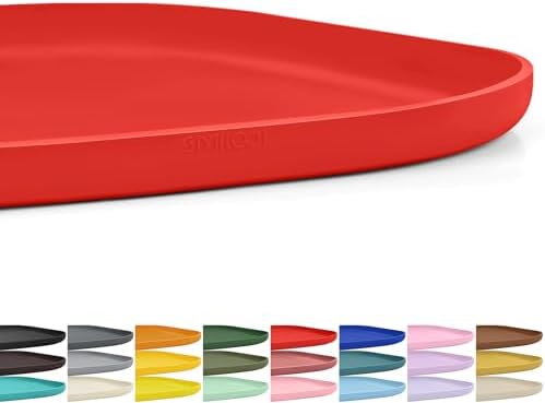 SMILOOL Waterproof Silicone Pet Food Mat with Raised Edge for Dog & Cat by smilool