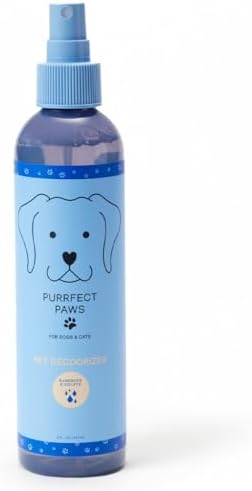 Pet Odor Neutralizing Air and Fabric Spray — Pet-Safe Deodorizer with Zinc Salt — Vegan and Cruelty-Free — Fresh Rain & Wild Violet Scent – Made in USA by Purrfect Paws by PurrfectPaws