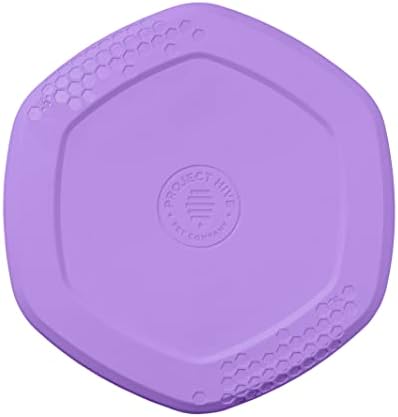 PROJECT HIVE ·PET COMPANY· Dog disc - Great for Fetch - Includes a Lick mat on Back - Floats in Water, Smooth Glide - Made in The USA (Calming Lavender) by ProjectHivePetCompany