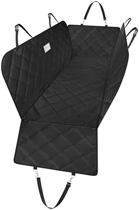 OllyDog Journey Car Seat Cover, Waterproof Backseat Protection for Dog Travel, Sturdy Waterproof Dog Hammock for Car, Pet Essentials (Raven) by OllyDog