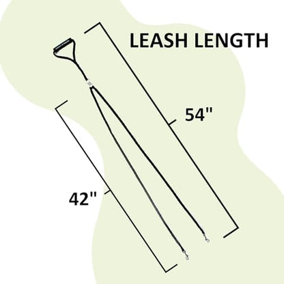 Caldwell's Pet Supply Co. Dual Dog Leash, Double Dog Leash for Two Dogs, Tangle Free, Heavy Duty Double Ended Tandem Leashes with Padded Handle with Tangle-free Swivel, for Small, Medium or Large Dogs - Image 2