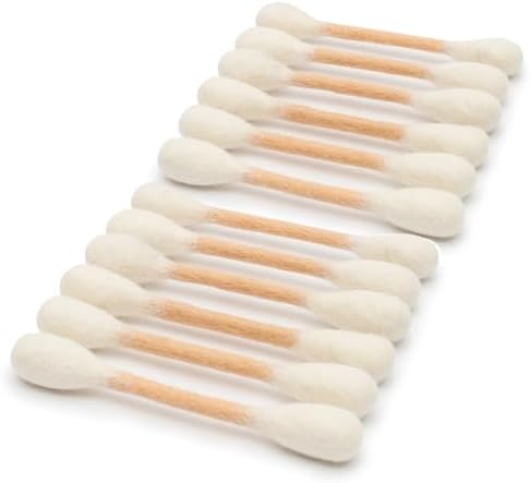 Glaciart One Swabs Cat Toys with Catnip - 12 Pk | Durable for Chew, Cute Cat Toys Interactive Kitty for Boredom, Exercise, & Play | Filled w/Organic Catnip for Anxiety & as Digestive Aid | Gift Idea by GlaciartOne