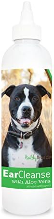 Healthy Breeds Pit Bull Ear Cleanse with Aloe Vera Cucumber Melon 8 oz by HealthyBreeds