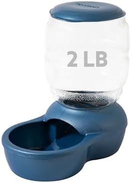 Petmate Replendish Gravity Feeder with Microban, Pearl Peacock Blue, 2lbs by Petmate