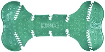 KONG Squeezz Dental Bone, Flexible Dental Chew Toy, for Medium/Large Dogs by KONG