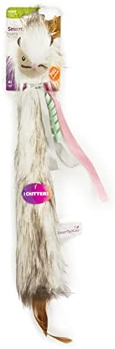 SmartyKat Chitter Critter Squirrel Electronic Sound Plush Kicker Cat Toy, Battery Powered - Gray, One Size (Pack of 2) - Image 6