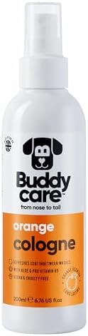 Buddycare Dog Cologne - Orange - 200ml - Refreshing and Orange Scented Dog Cologne - Refreshes Between Dog Washes by Unknown