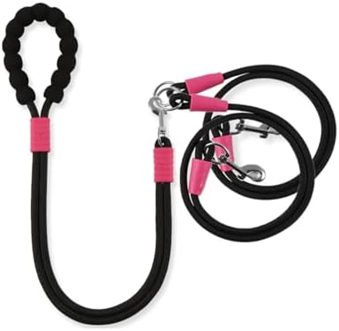 Double Dog Leash for Two Dogs Walking No Tangle Hands Free by TANXIC