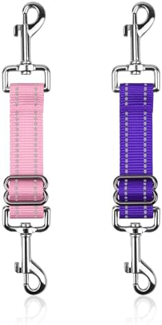 YUEPET Dog Safety Collar Clips 2 Pack Adjustable Prong Collar Backup Clips by YUEPET