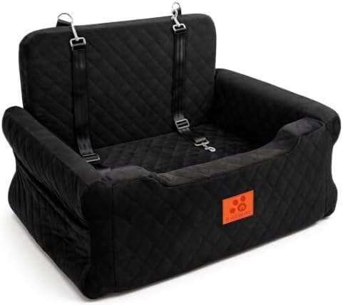 Dog Car Seat for Large/Medium Dogs Uuder 55 lbs, Memory Foam Car Dog Bed by XIEEAOZEE