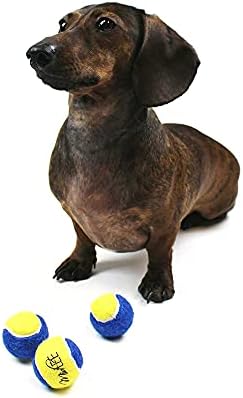 Midlee X-Small Dog Tennis Balls, 1.5", Blue/Yellow, Pack of 12 - Image 3