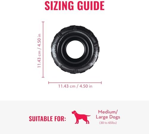 KONG Extreme Tires Natural Rubber Chew Toy, for Medium/Large Dogs - Image 4