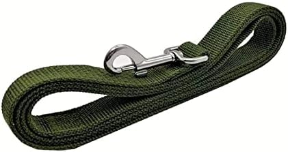 TAIAN 4FT/5FT/6FT Strong Dog Leash, Nylon Dog Leashes for Small Medium Large Dogs (5/8 in x 5 ft, Green) - Image 3