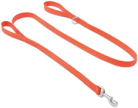 Waterproof Dog Leash with Double Handle, 6 FT Durable Odor-Proof Dog Leashes with Strong Aviation Aluminum Hooks Fits Small Medium or Large Dogs by KiddingPets