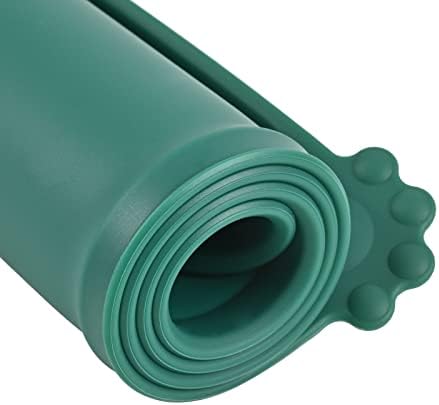 Silicone Waterproof Dog Cat Pet Feeding Mats, Non Slip, Easy Clean Pet Dog Cat Bowl Mats Placemat (24" x 16") Hunter Green - Image 3