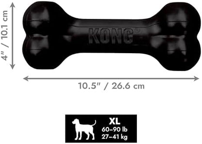 KONG Extreme Goodie Bone, Natural Rubber, Black, for Extra Large Dogs - Image 6