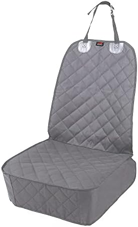 HONEST OUTFITTERS Dog Car Seat Covers, Pet Front Cover for Cars, Trucks, and Suv's - Waterproof & Nonslip Dog Seat Cover(Gray) by HONESTOUTFITTERS