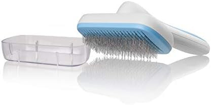 Pets First Premium Dog Brush & CAT Brush Self Cleaning Dog Slicker Hair Brush Easy to Clean Best Pet Grooming Brushes Shedding Grooming Tools for Dogs and Cats. Beautiful Gift for the Groomer! by PETSFIRST