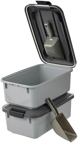 IRIS USA Dog Food Storage Container, 2-Pack, Up to 14 lbs, Gray - Image 7