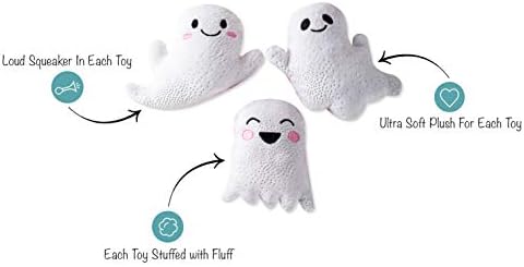 Fringe Studio, Hey Boo, Small Plush Dog Toy 3PCS Set, PetShop Collection (289452) - Image 2