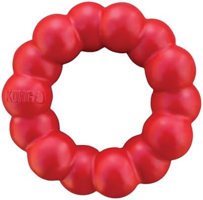 KONG Ring, Natural Rubber Chew Toy for Dental Health, for Small/Medium Dogs by KONG