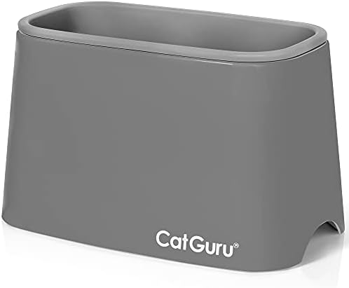 CatGuru Premium Cat Litter Scoop Holder – Heavy-Duty Scooper Storage Caddy, Scoop Stand for Kitty Litter Box, Fits Most Cat Litter Scoops (Gray) by CatGuru