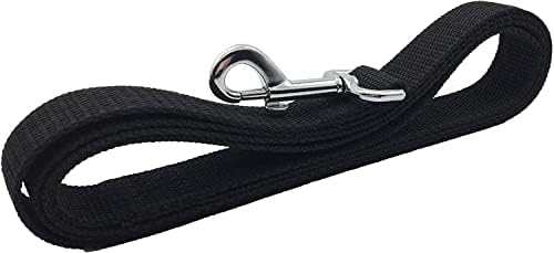 TAIAN 4FT/5FT/6FT Strong Dog Leash, Nylon Dog Leashes for Small Medium Large Dogs (Black, 1 in x 10 ft) - Image 3