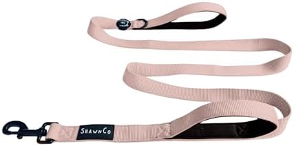 ShawnCo Dream Walk Dog Leash (Rose Gold,M/L 6FT w/ 2 Handles) by SHAWNCO