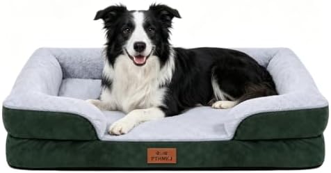 Orthopedic Dog Beds Large Sized Dog, Memory Foam Dog Bed Couch, 36"L by PTHMKJ