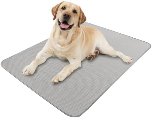 Buvlnee Summer Dog Cooling Mat Washable Ice Silk Self Cool Pad for Small Medium Large Dogs and Cats, Pet Sleeping Pad for Crate, Bed, Indoor & Outdoor Floor, Car Seats by Buvlnee